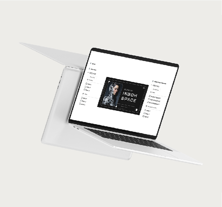 Mockup de pagina pesonalizable en Notion