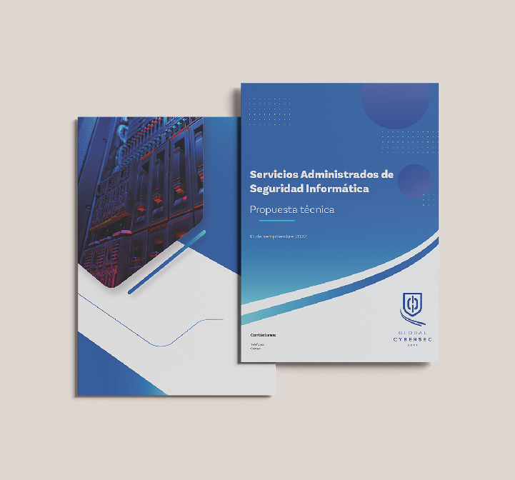 Mockup de reportes de Global Cybersec