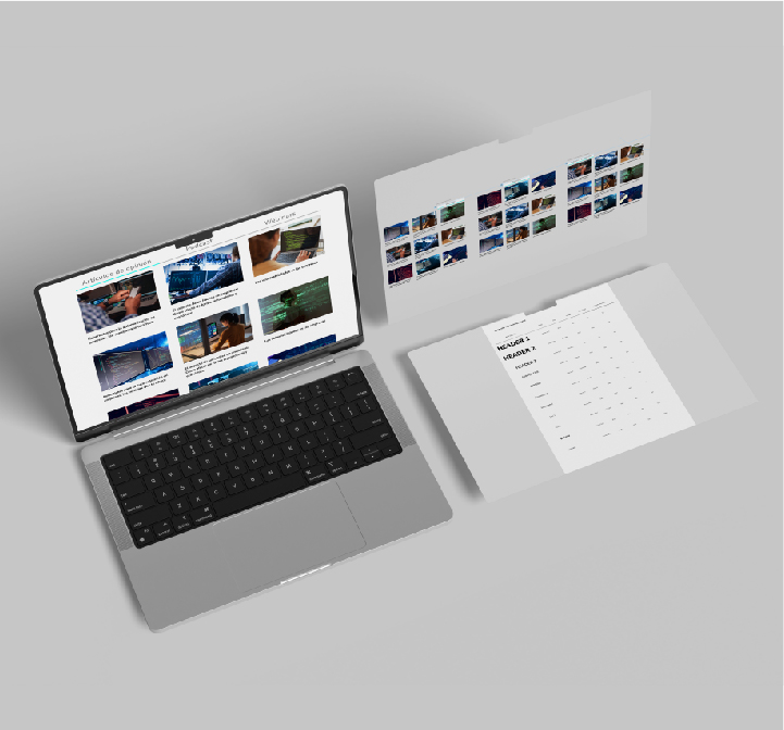 Mockup sitio web de Global Cybersec